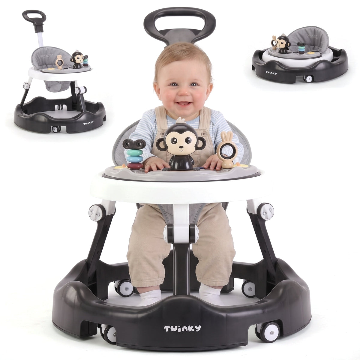 Twinky Babywalker - Loopstoel Zwart
