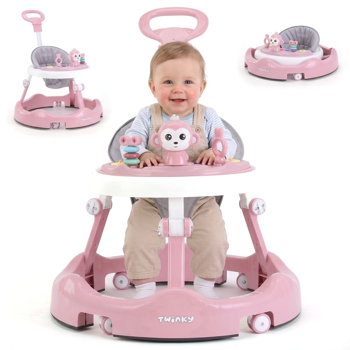 Twinky Babywalker - Loopstoel Roze