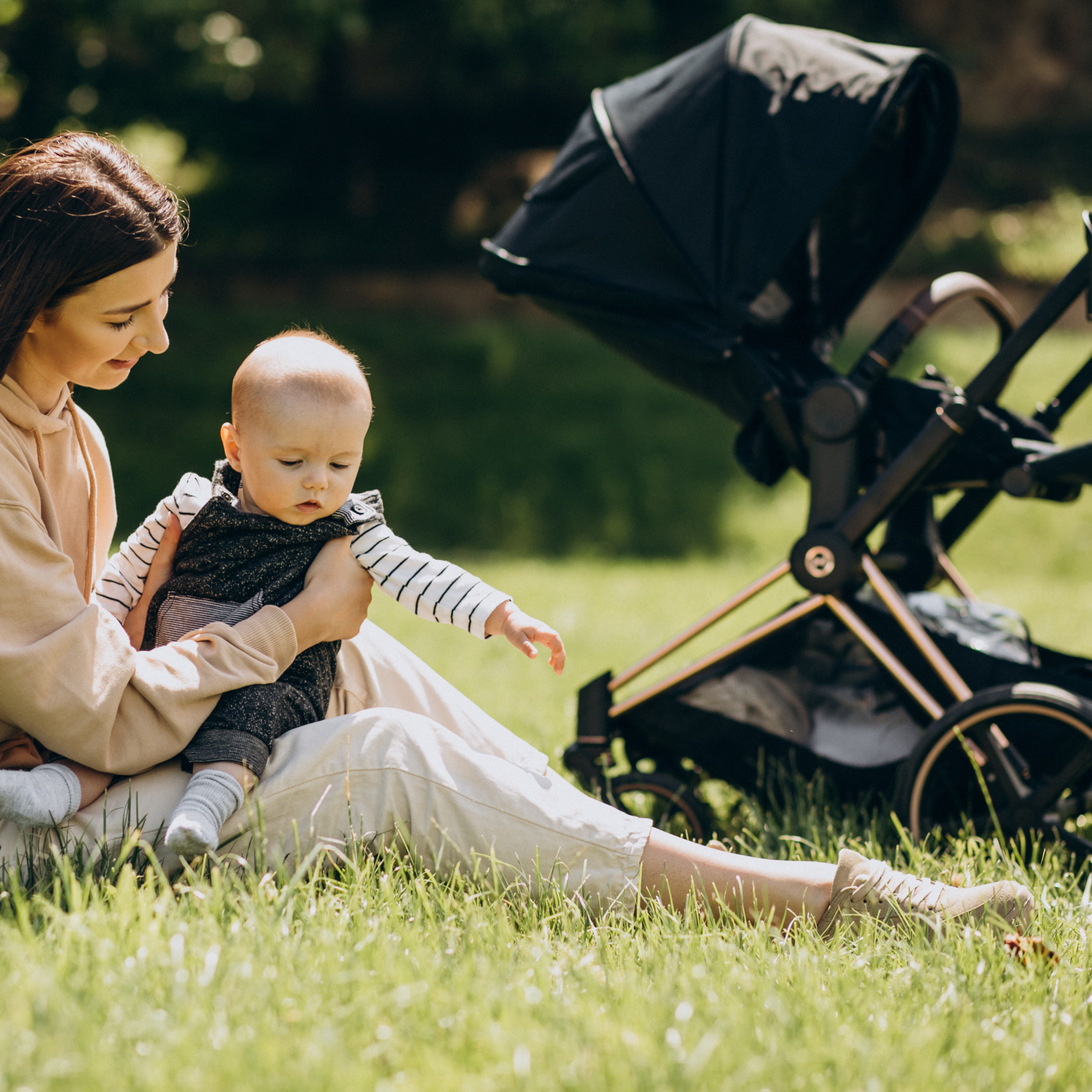 Twinky Ensemble Poussette de Luxe 3-en-1 - Bordeaux