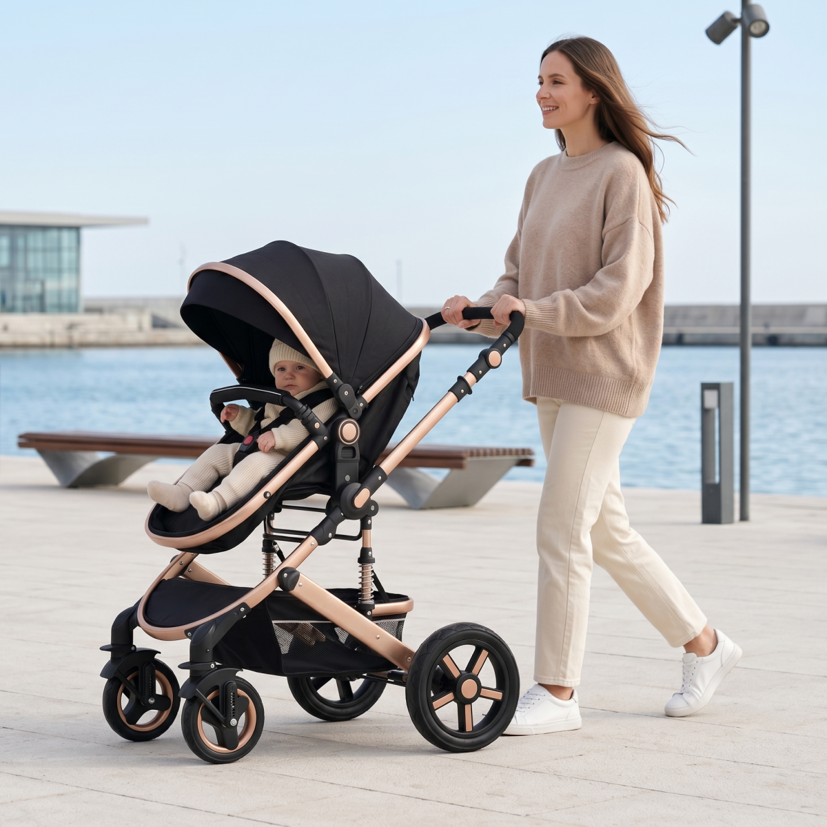 Twinky All-in-1 Stroller Set - Black