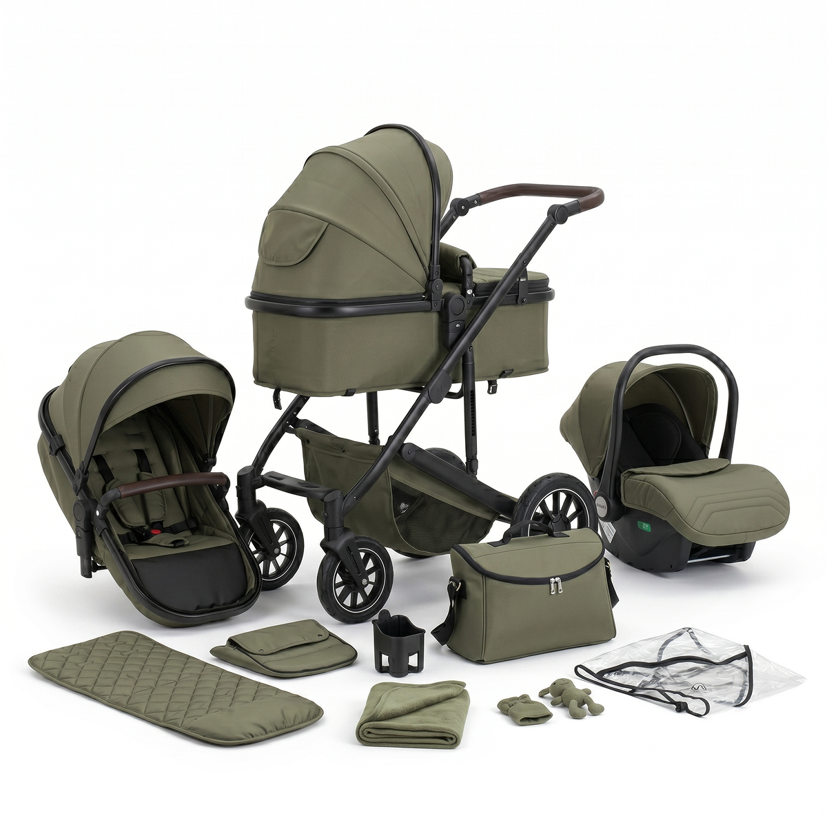 Twinky 4-in-1 Stroller - Army Green