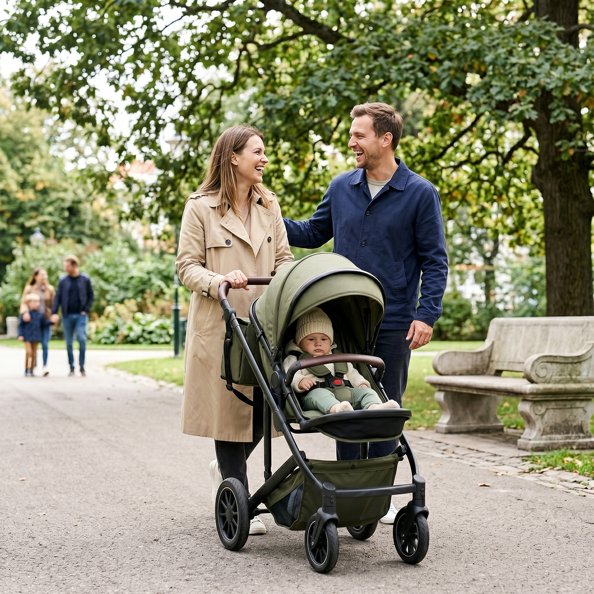 Twinky 4-in-1 Kinderwagen - Army Green