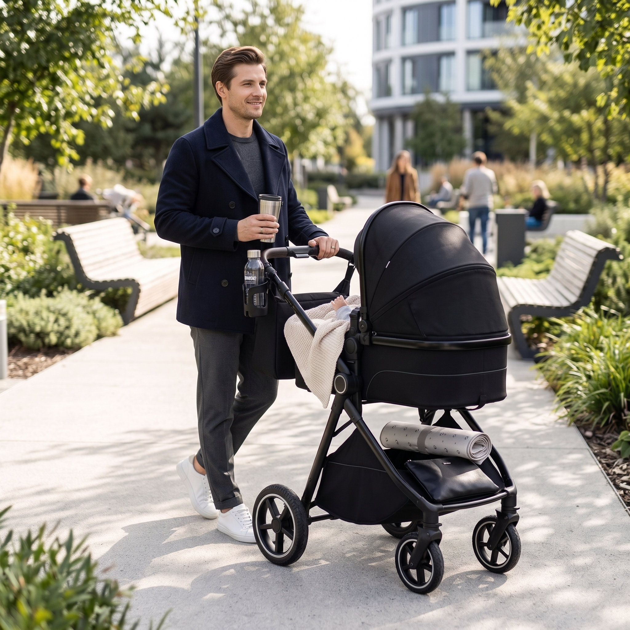 Twinky 4-in-1 Kinderwagen - Black