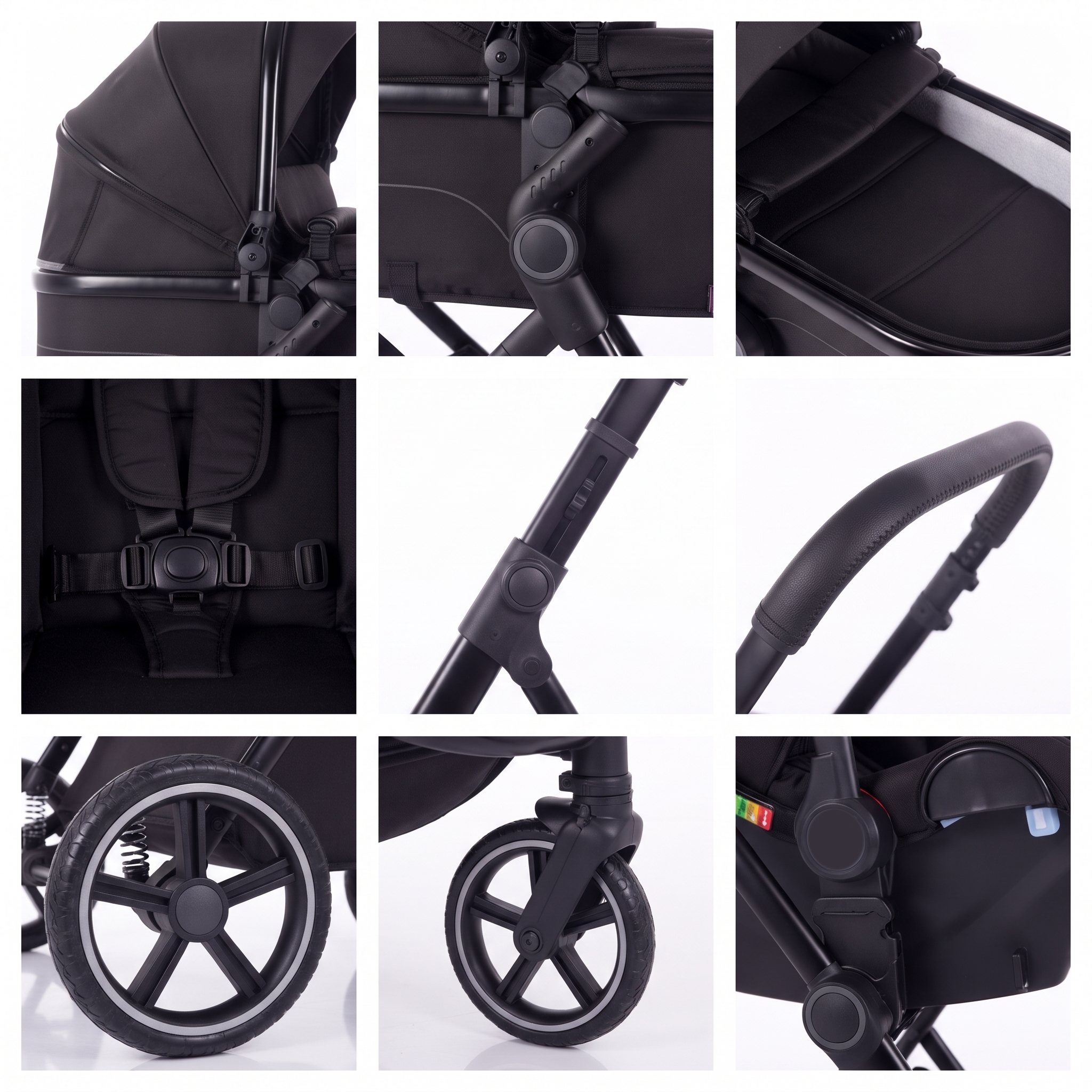 Twinky 4-in-1 Kinderwagen - Black