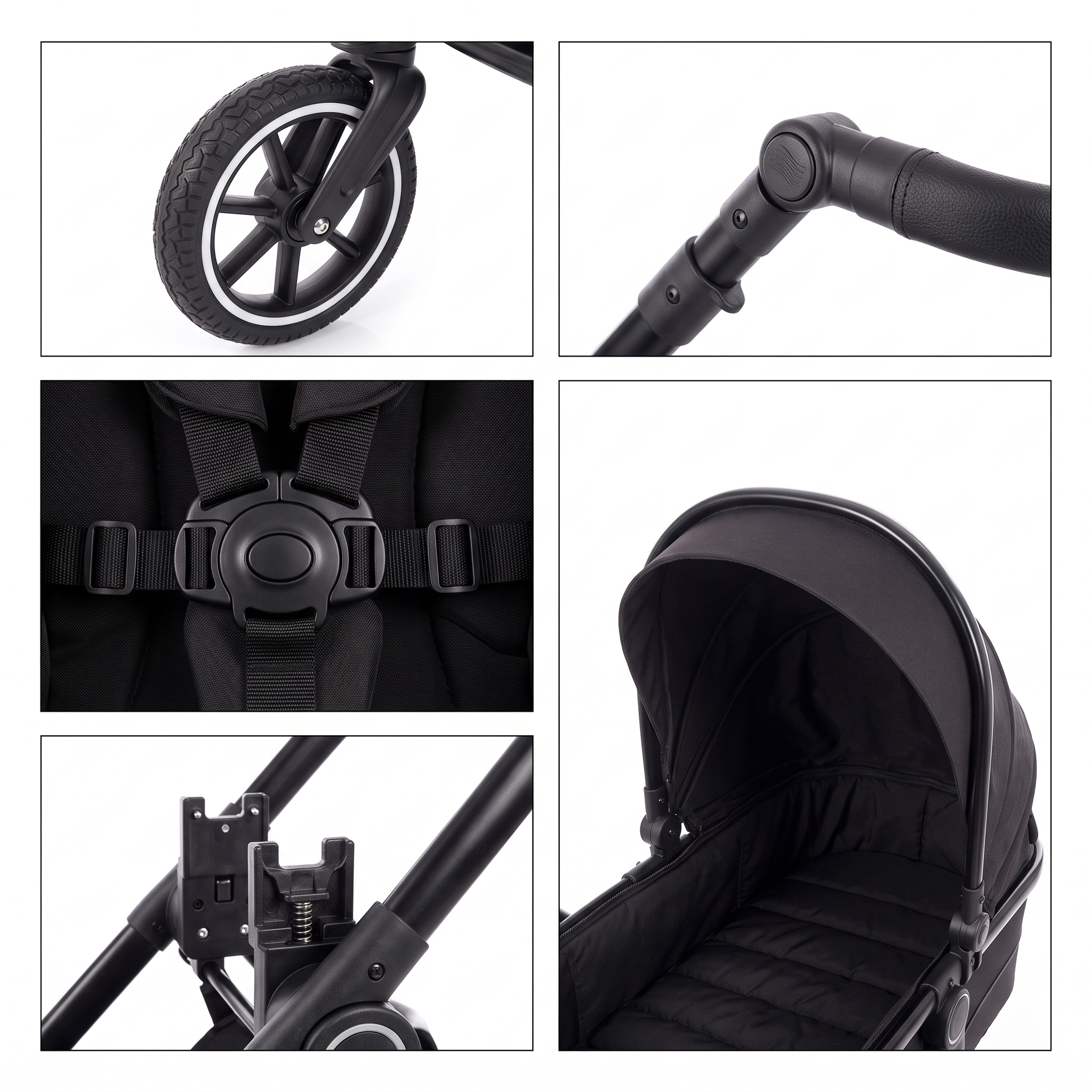 Twinky 4-in-1 Kinderwagen - Black