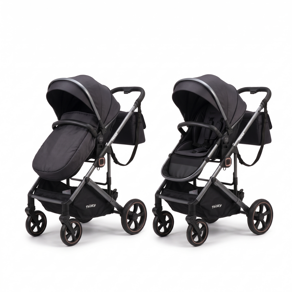Passeggino Twinky 4 in 1 - Nero