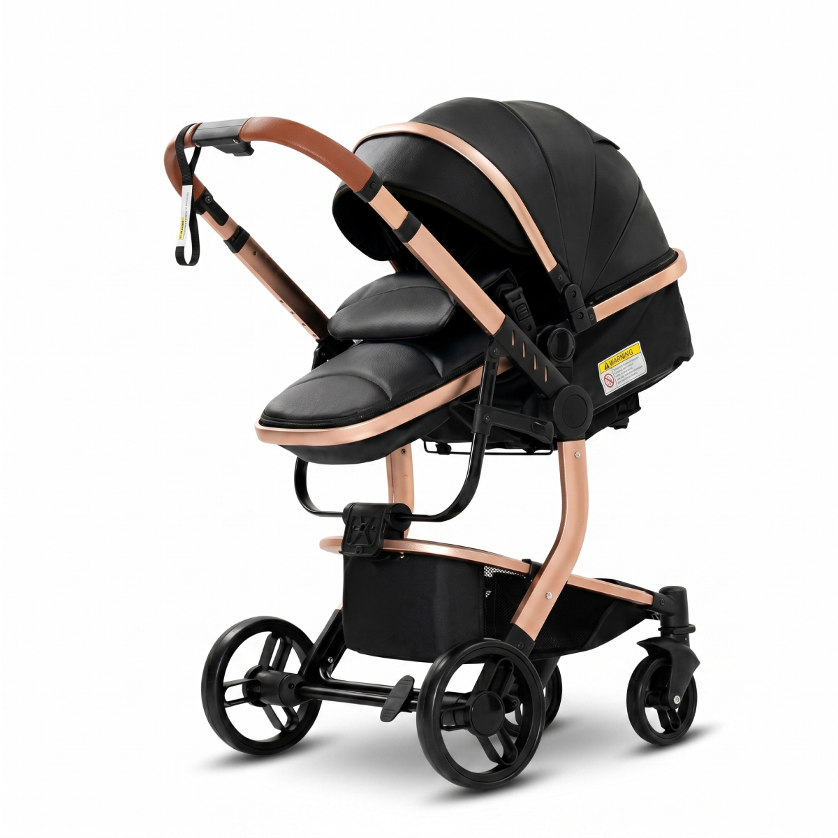 Twinky 4-i-1 Barnvagn Luxury Set – Svart