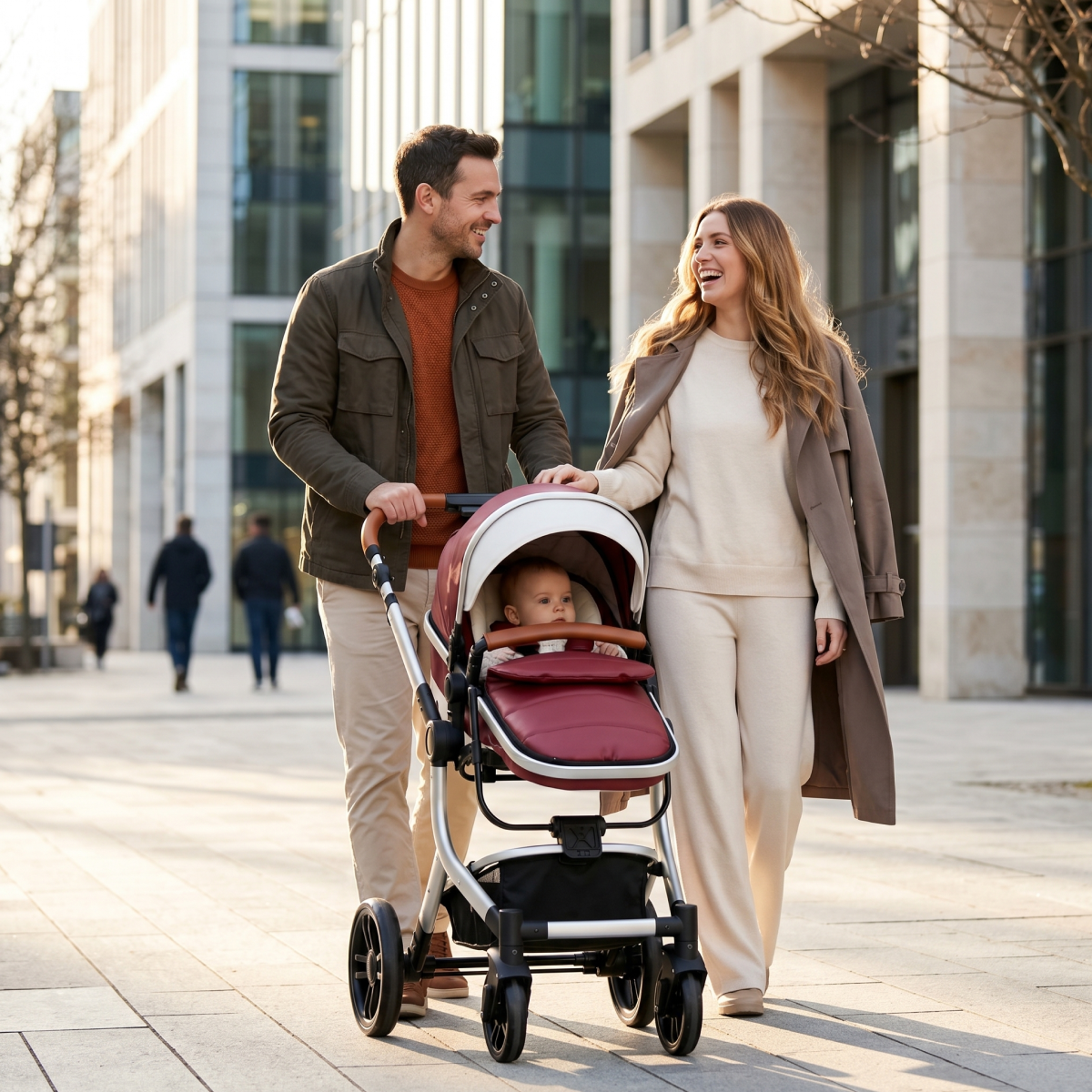 Twinky 4-in-1 Kinderwagen Luxury Set - Bordeaux