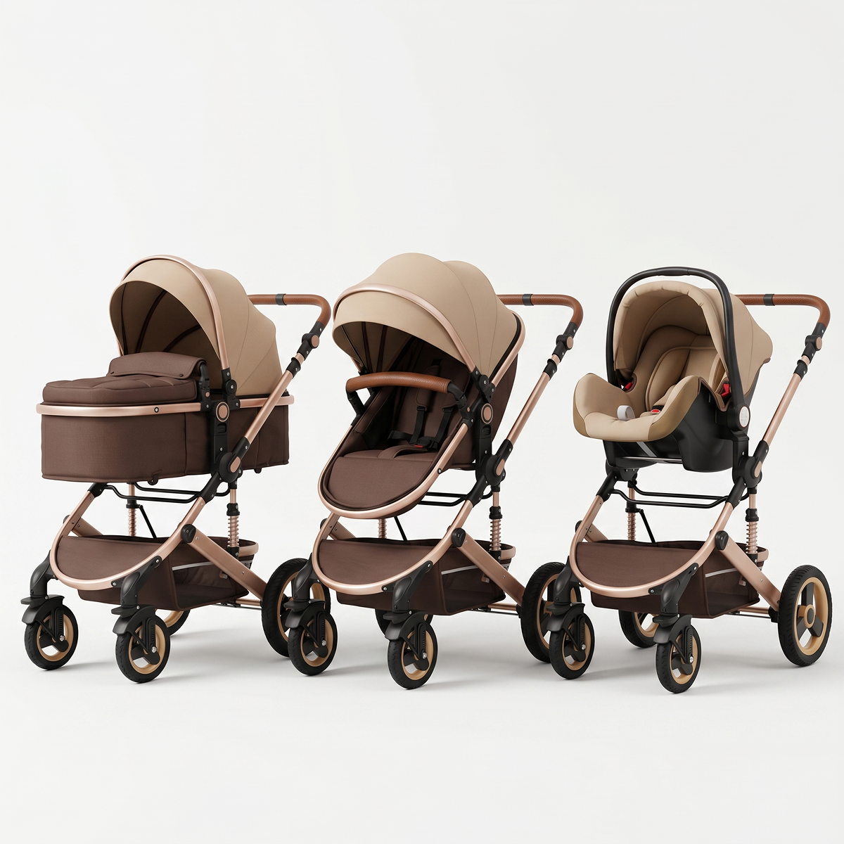 Twinky All-in-1 Kinderwagen Set - Brown