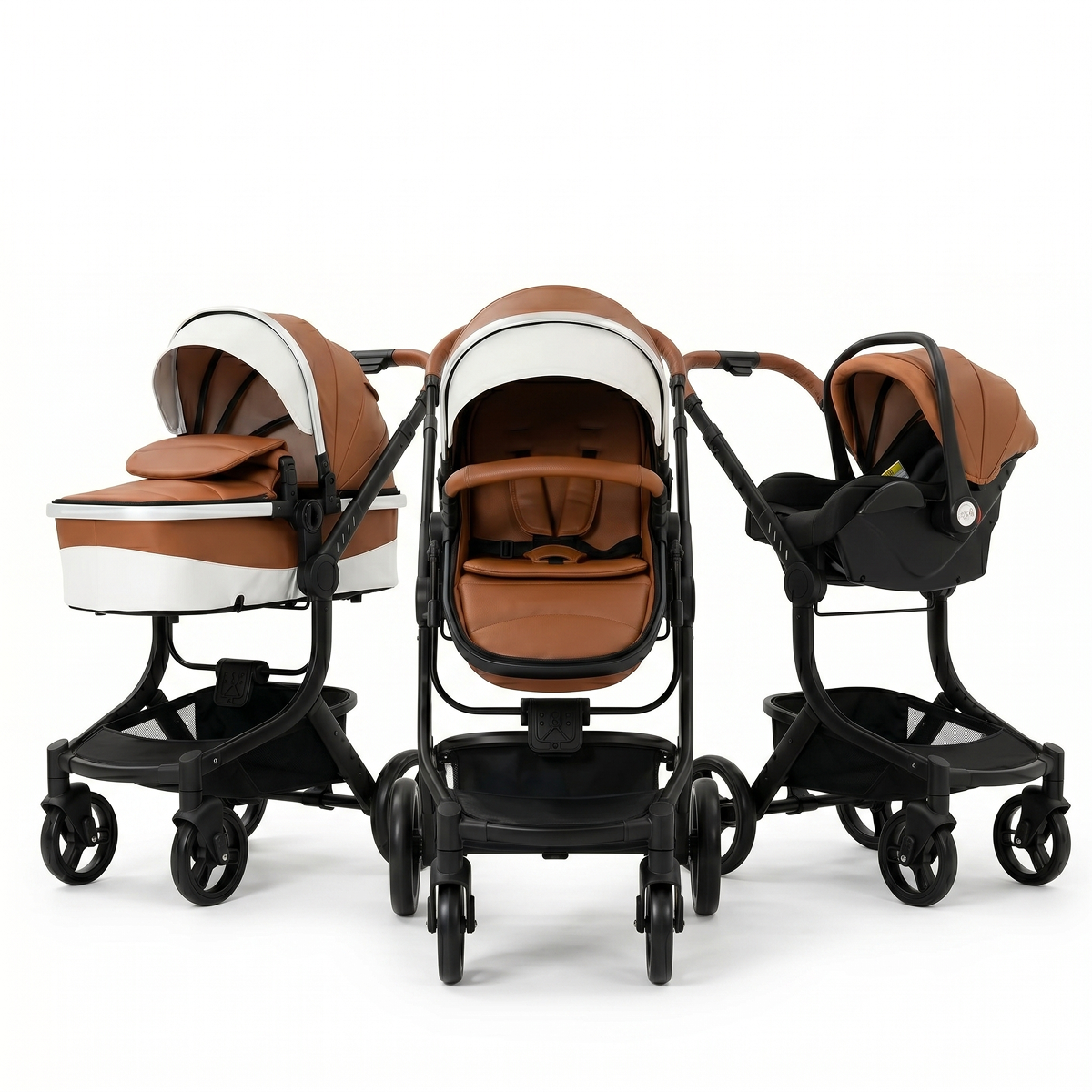 Twinky 4-in-1 Kinderwagen Luxury Set - Brown