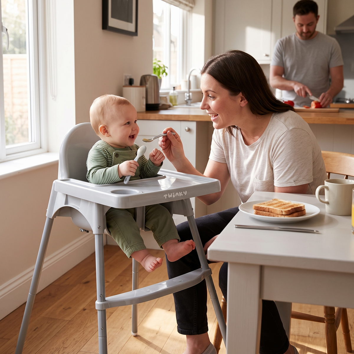 Twinky ECO High Chair - Grey Edition