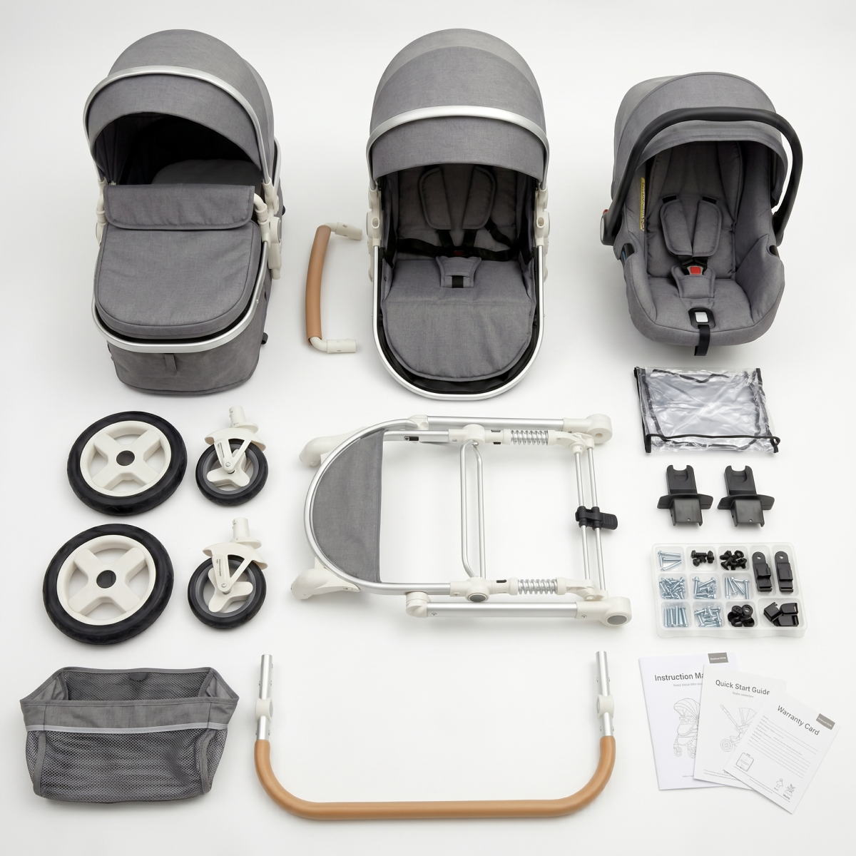 Twinky All-in-1 Stroller Set - Grey