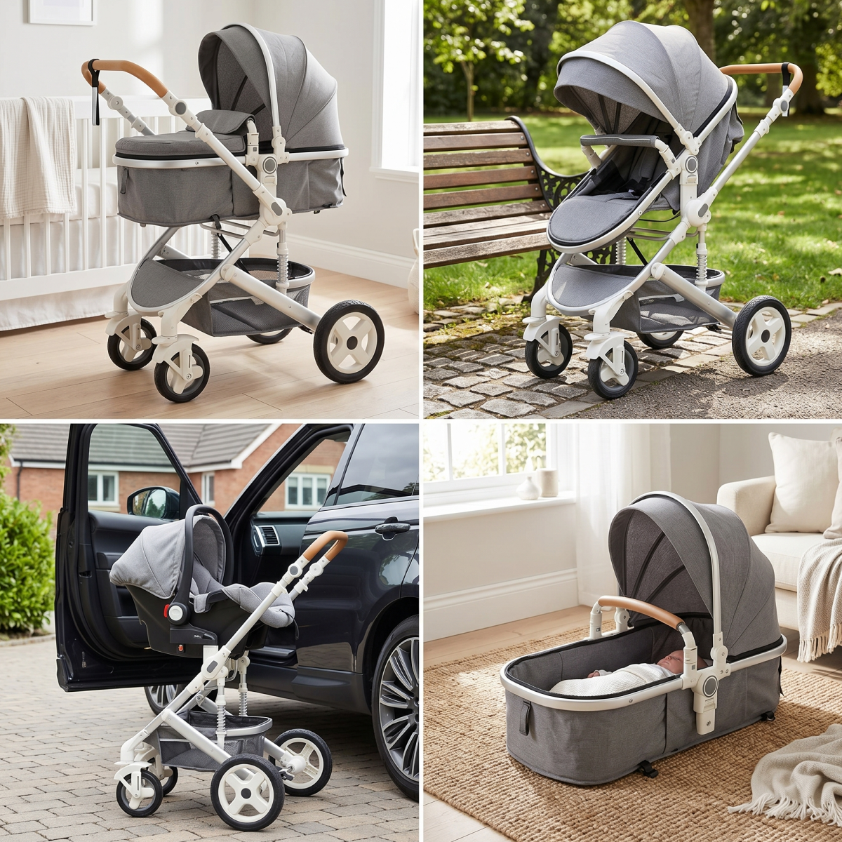 Twinky All-in-1 Stroller Set - Grey