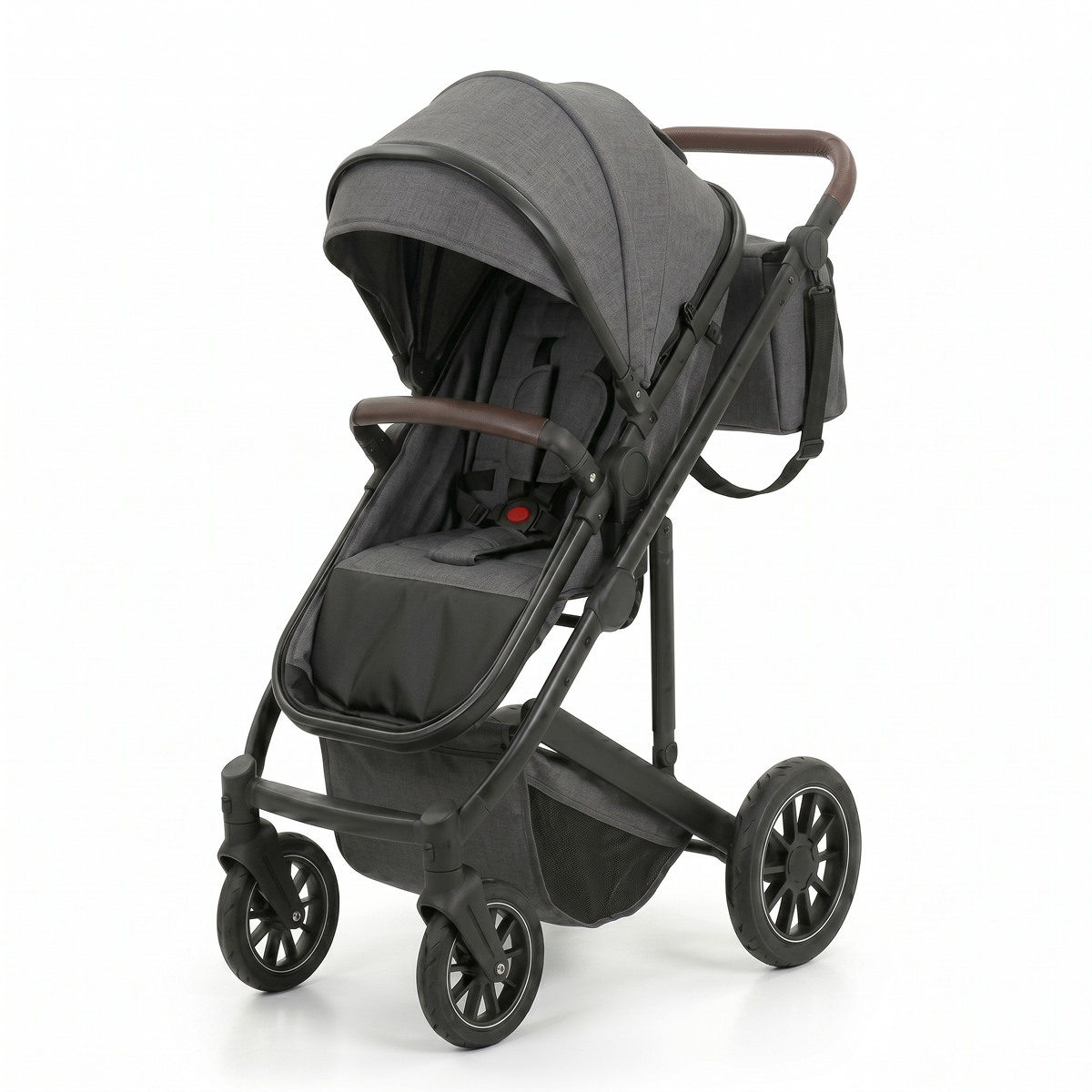 Twinky 4-in-1 Kinderwagen - Dark Grey (Buggy, Autostoel & Reisbedje in 1)