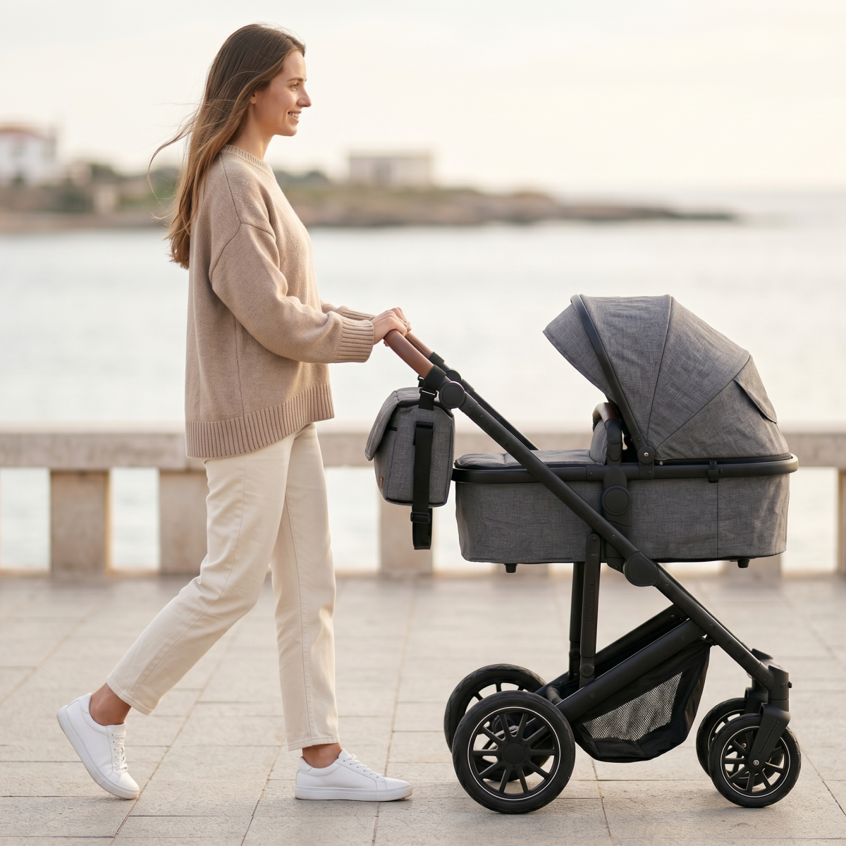 Twinky 4-in-1 Kinderwagen - Dark Grey (Buggy, Autostoel & Reisbedje in 1)