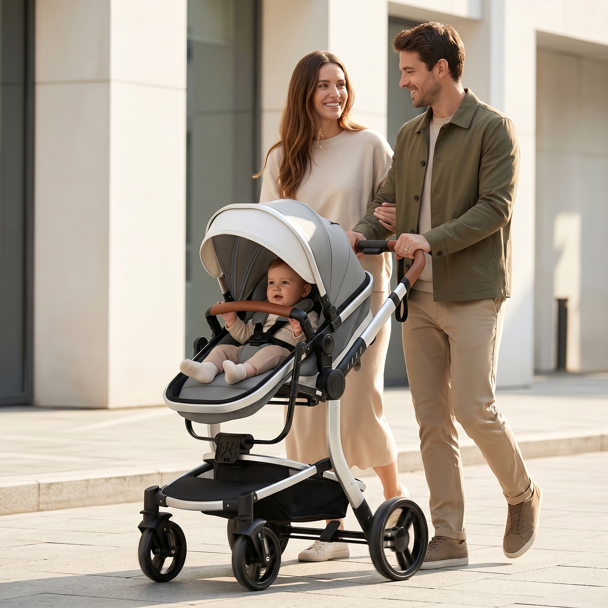 Twinky 4-in-1 Kinderwagen Luxury Set - Grijs