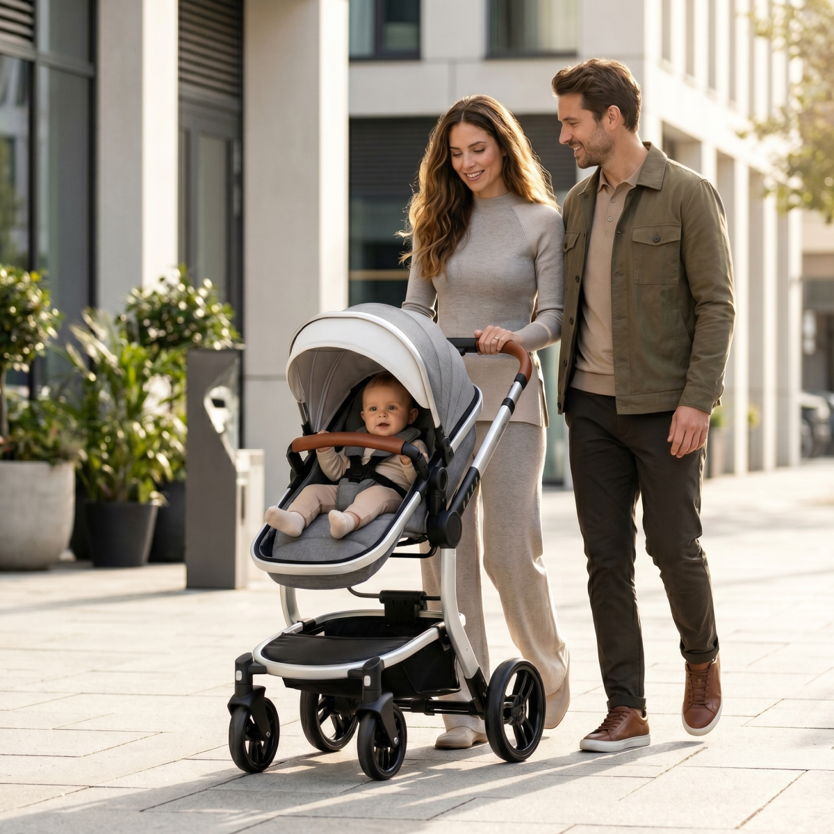 Twinky 4-in-1 Kinderwagen Luxury Set - Grijs