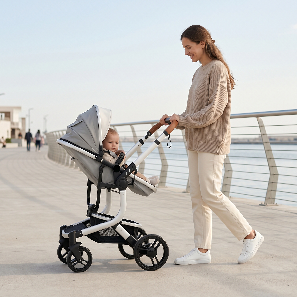 Twinky 4-in-1 Kinderwagen Luxury Set - Grijs