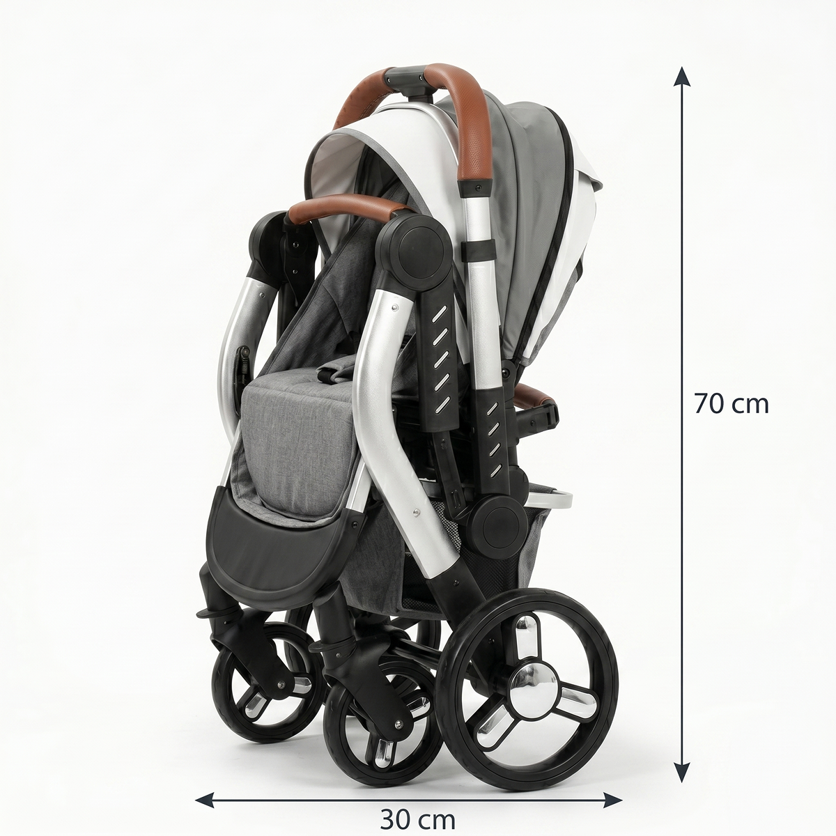 Twinky 4-in-1 Kinderwagen Luxury Set - Grijs