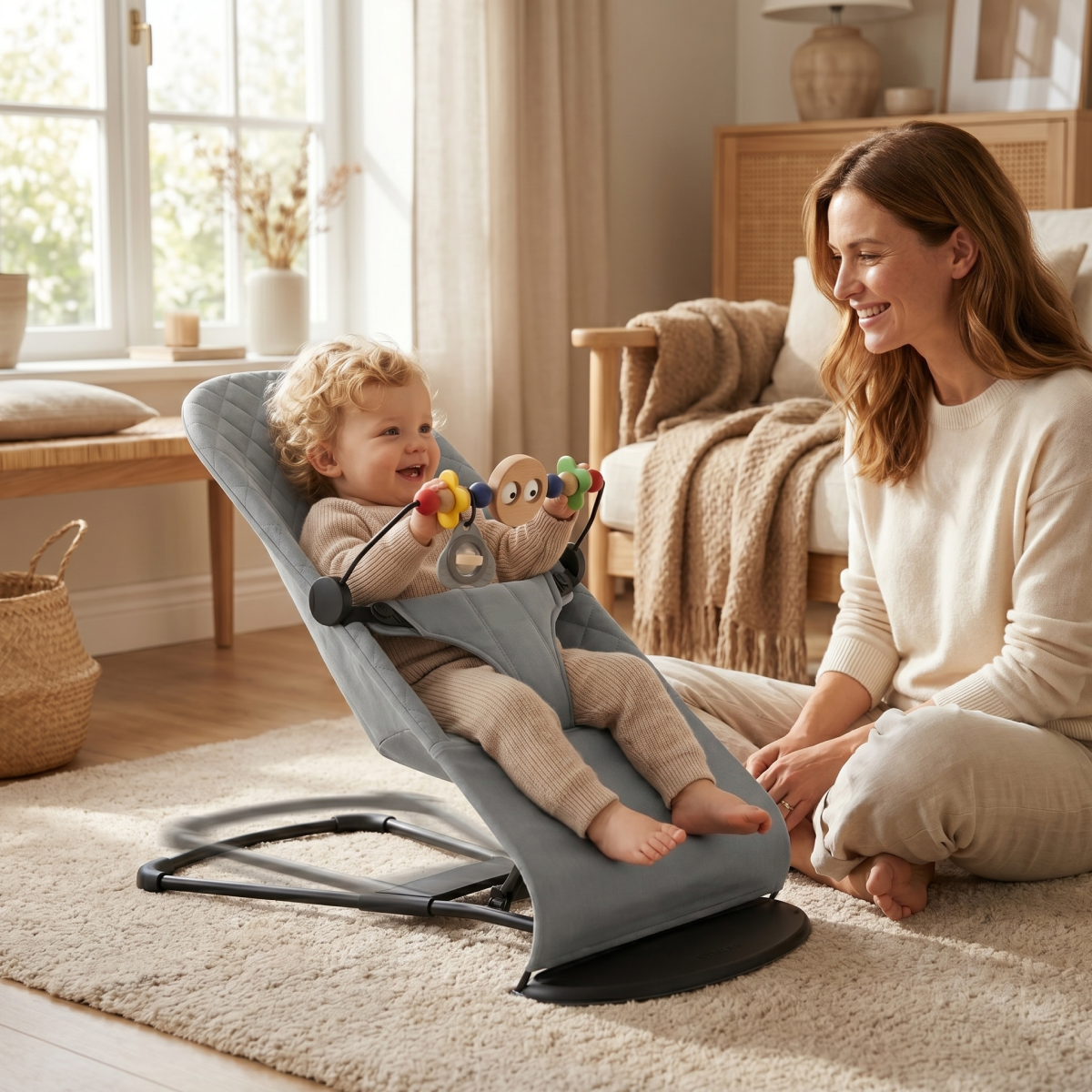 Twinky Ergonomische Schommelstoeltje - Grijs