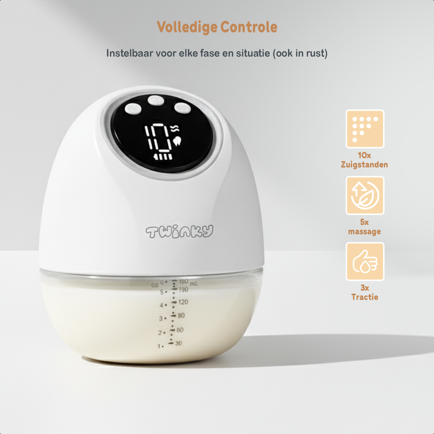 Tire-lait électrique Twinky 2x - Blanc