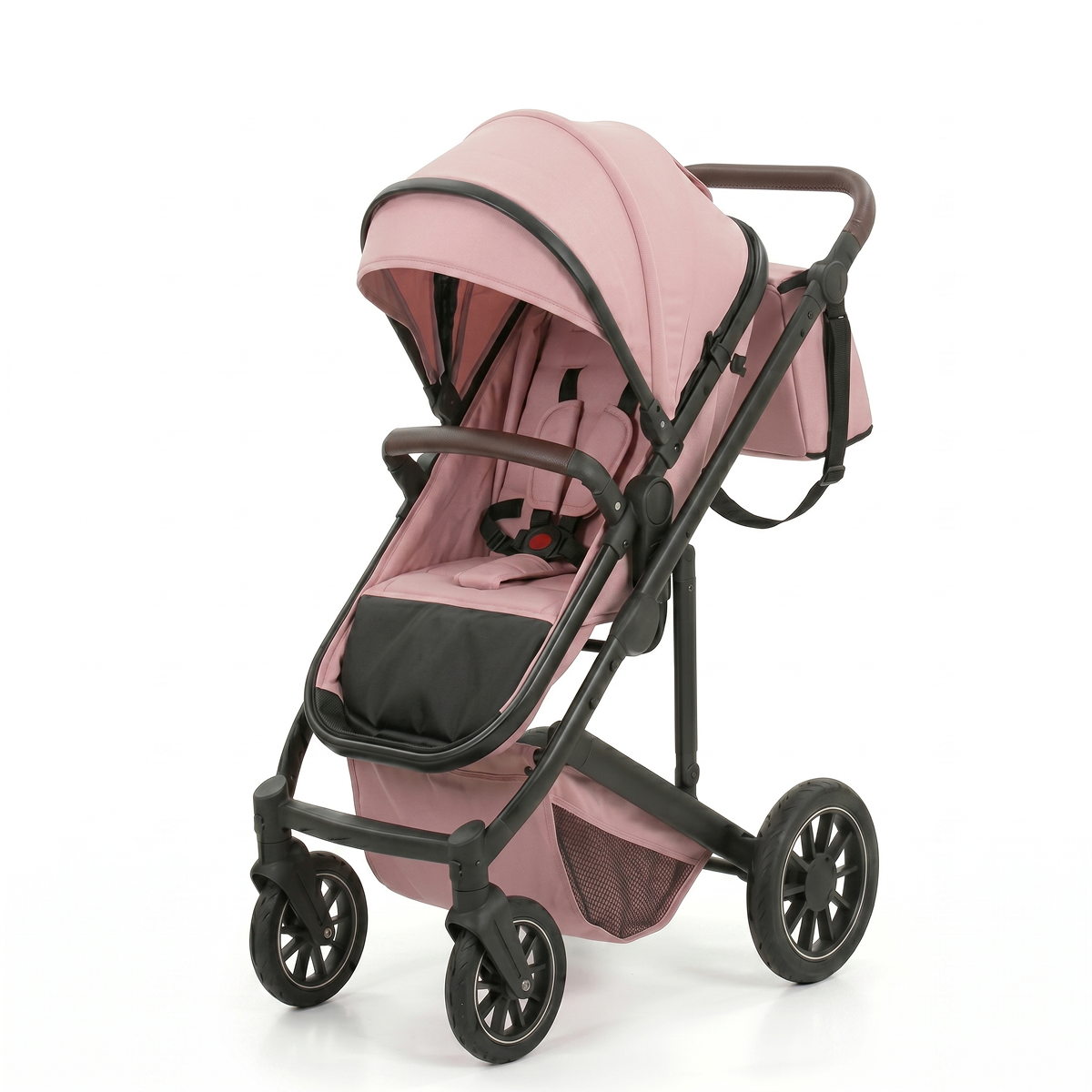 Twinky 4-in-1 Kinderwagen - Soft Pink (Buggy, Autostoel & Reisbedje in 1)