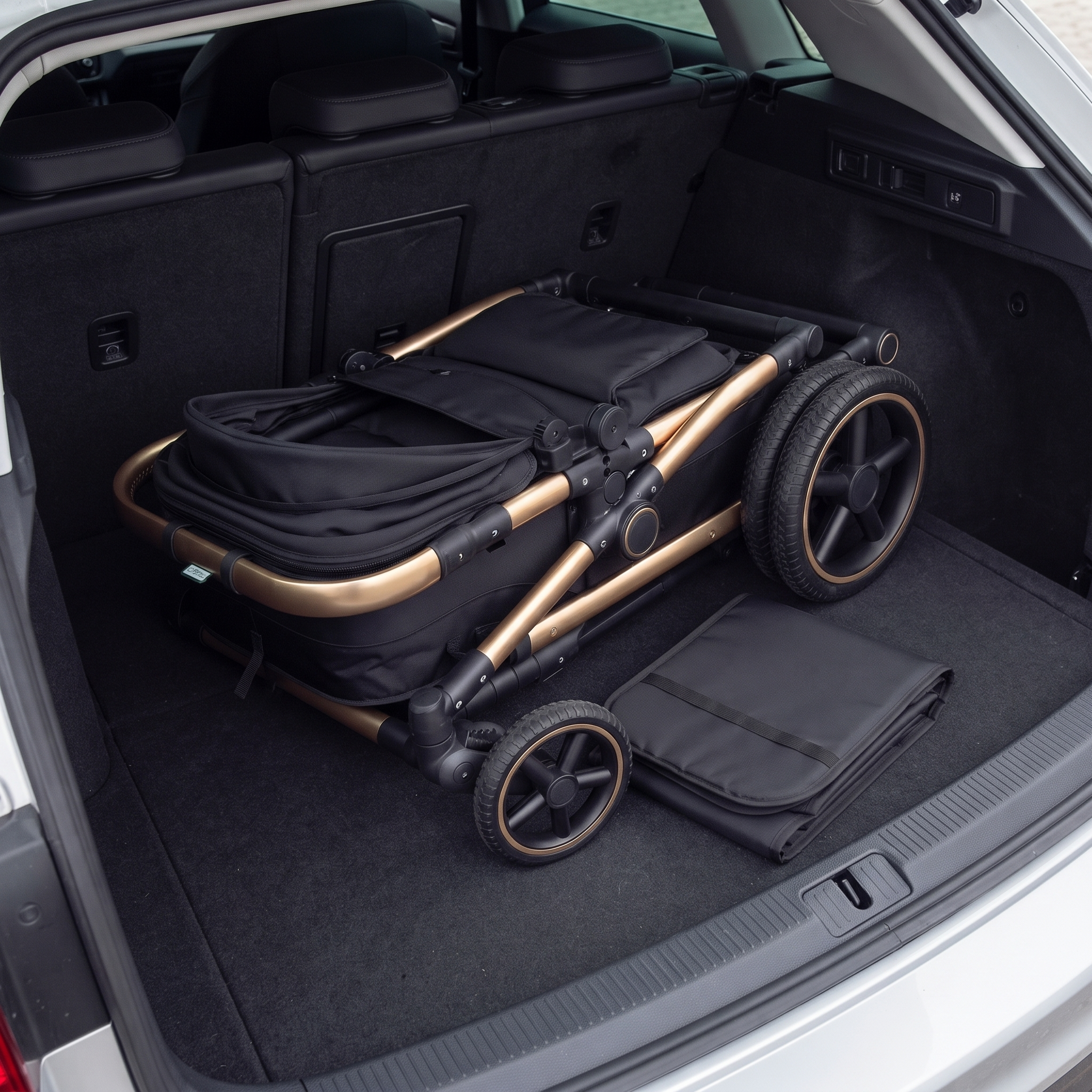 Twinky 4-in-1 Kinderwagen - Rose Gold Black