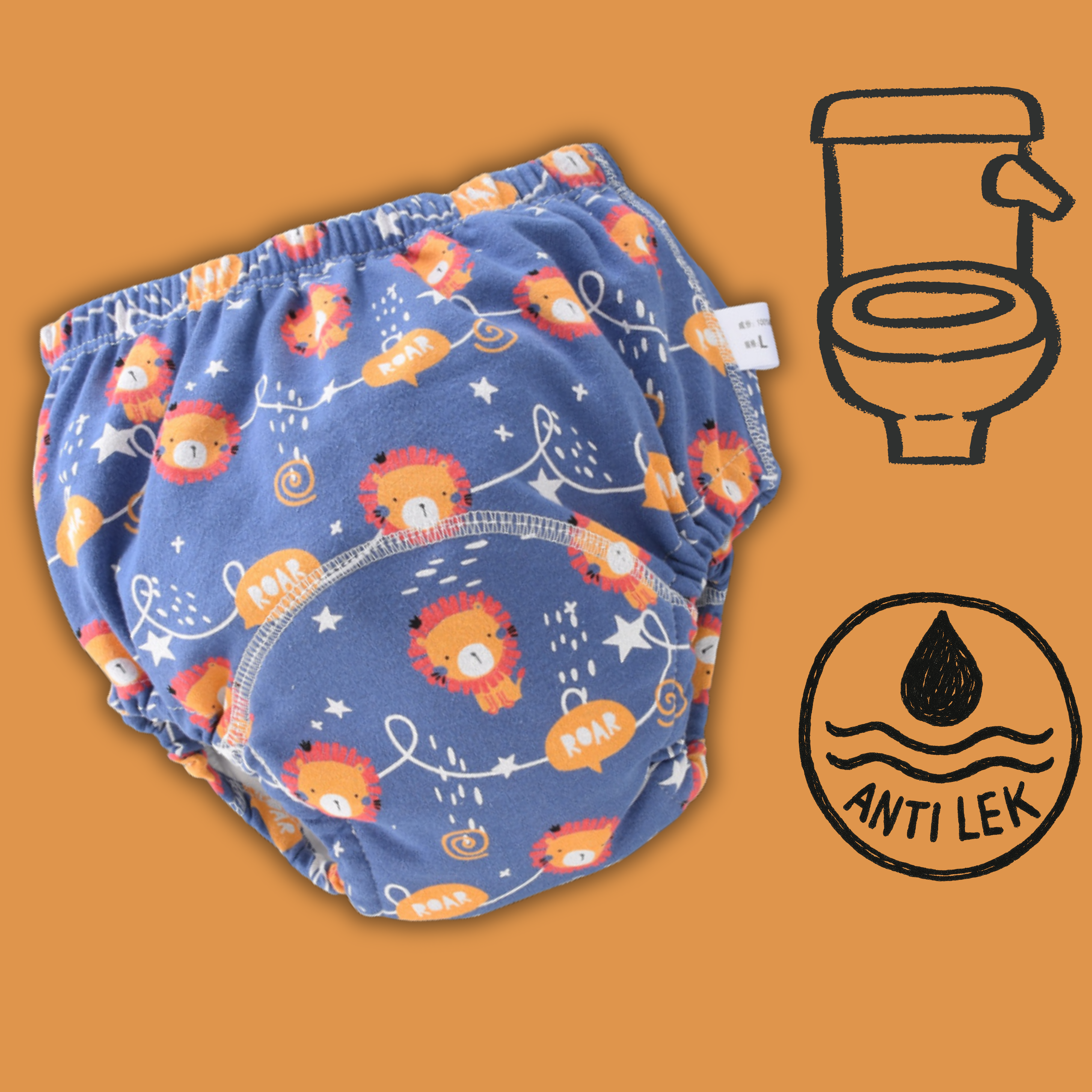 Twinky Comfysnuggs - Culottes d'entraînement à la propreté douces - Lions