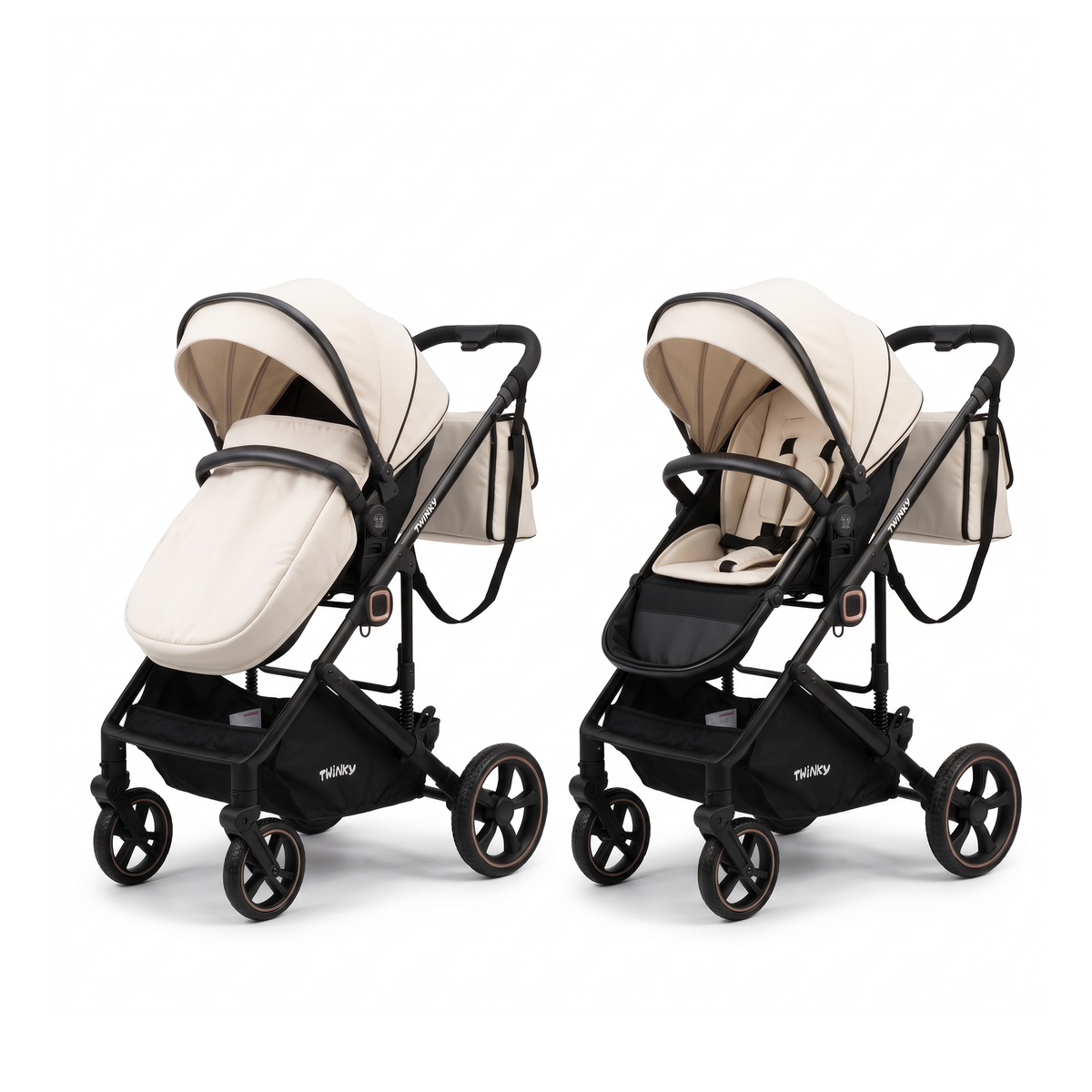Passeggino Twinky 4 in 1 - Nero