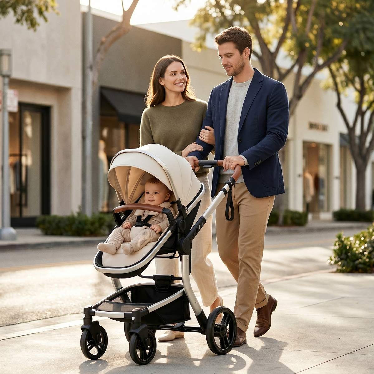Twinky 4-in-1 Kinderwagen Luxury Set - White