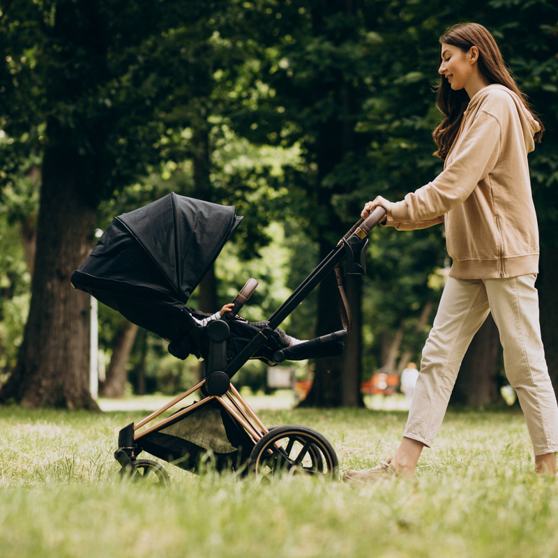 Twinky 3-in-1 Kinderwagen Luxury Set - Buggy, Autostoel & Reisbedje in 1 (Brown)