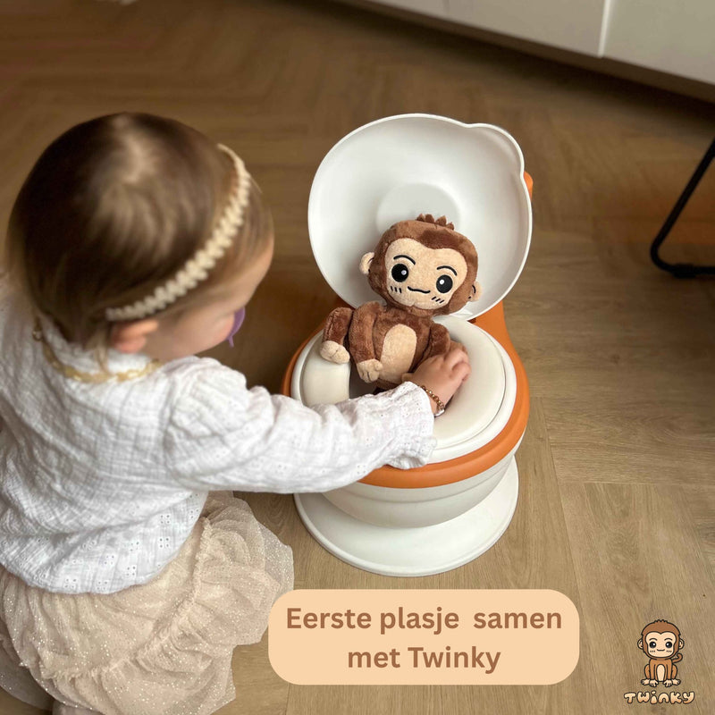Twinky Plaspotje – Toilettrainer voor Kind, Peuter & Baby - Bruin