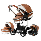 Twinky 3-in-1 Kinderwagen Luxury Set - Buggy, Autostoel & Reisbedje in 1 (Black)