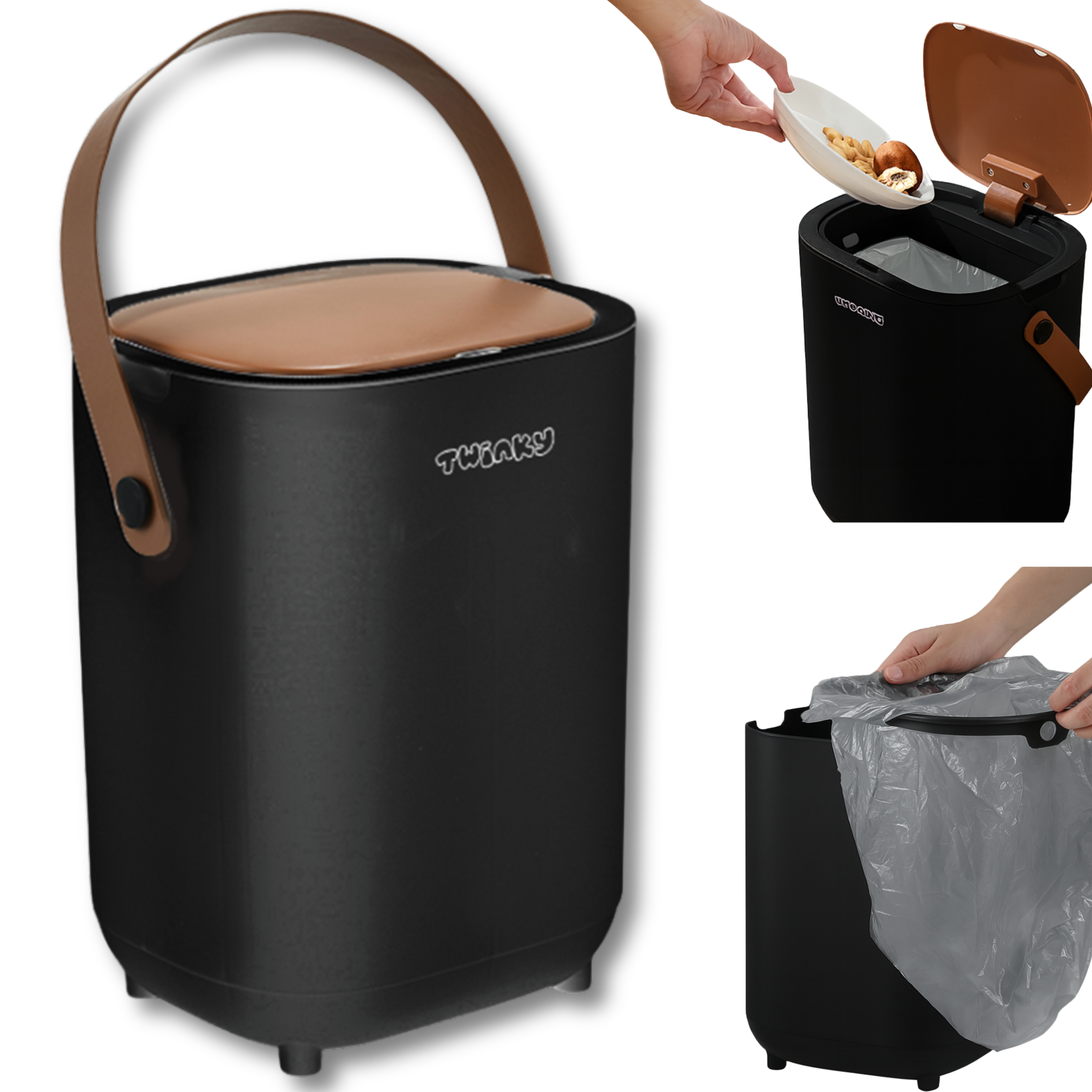 Twinky Luieremmer - Sensor Model – Zwart Bruin