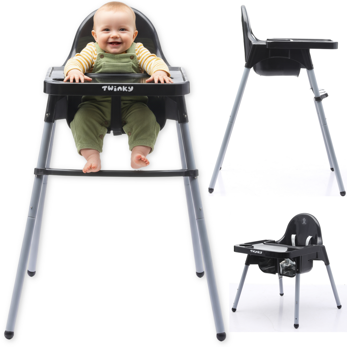 baby campingstuhl Twinky Hochstuhl ECO Schwarz Grootte:L MFPN=XMX24MCB TURBO PRO QV |