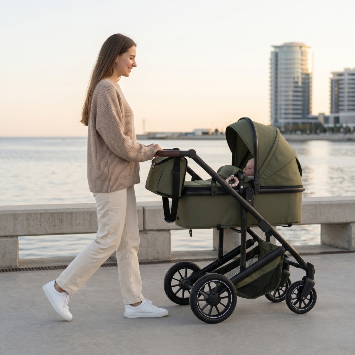 Twinky 4-in-1 Kinderwagen - Army Green
