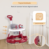 Een loopstoel voor baby's, ook bekend als babywalker of loopwagen, om de eerste stapjes te ondersteunen