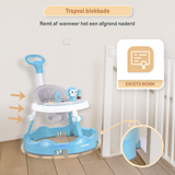 Een loopstoel voor baby's, ook bekend als babywalker of loopwagen, om de eerste stapjes te ondersteunen