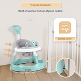 Een loopstoel voor baby's, ook bekend als babywalker of loopwagen, om de eerste stapjes te ondersteunen