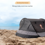 Twinky Luxe Pop-up Tent voor Baby en Peuter - Incl handige Matras - Zwart