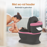 Twinky Plaspotje – Toilettrainer voor Kind, Peuter & Baby - Zwart Pink
