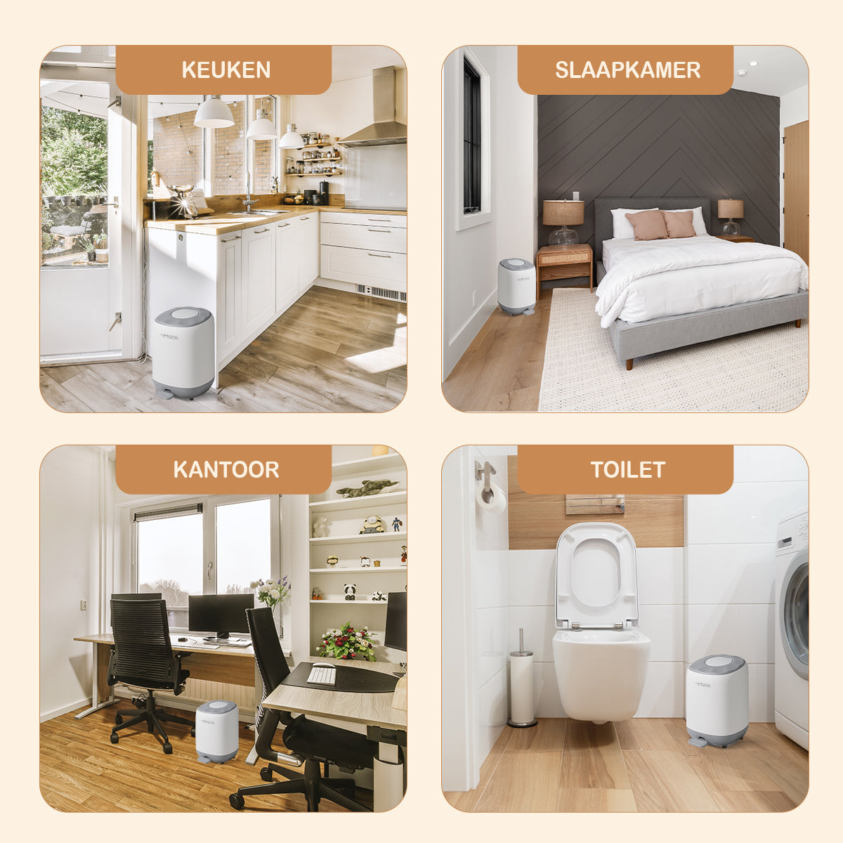 Twinky Poubelle à Couches - Modèle à Pédale – Gris