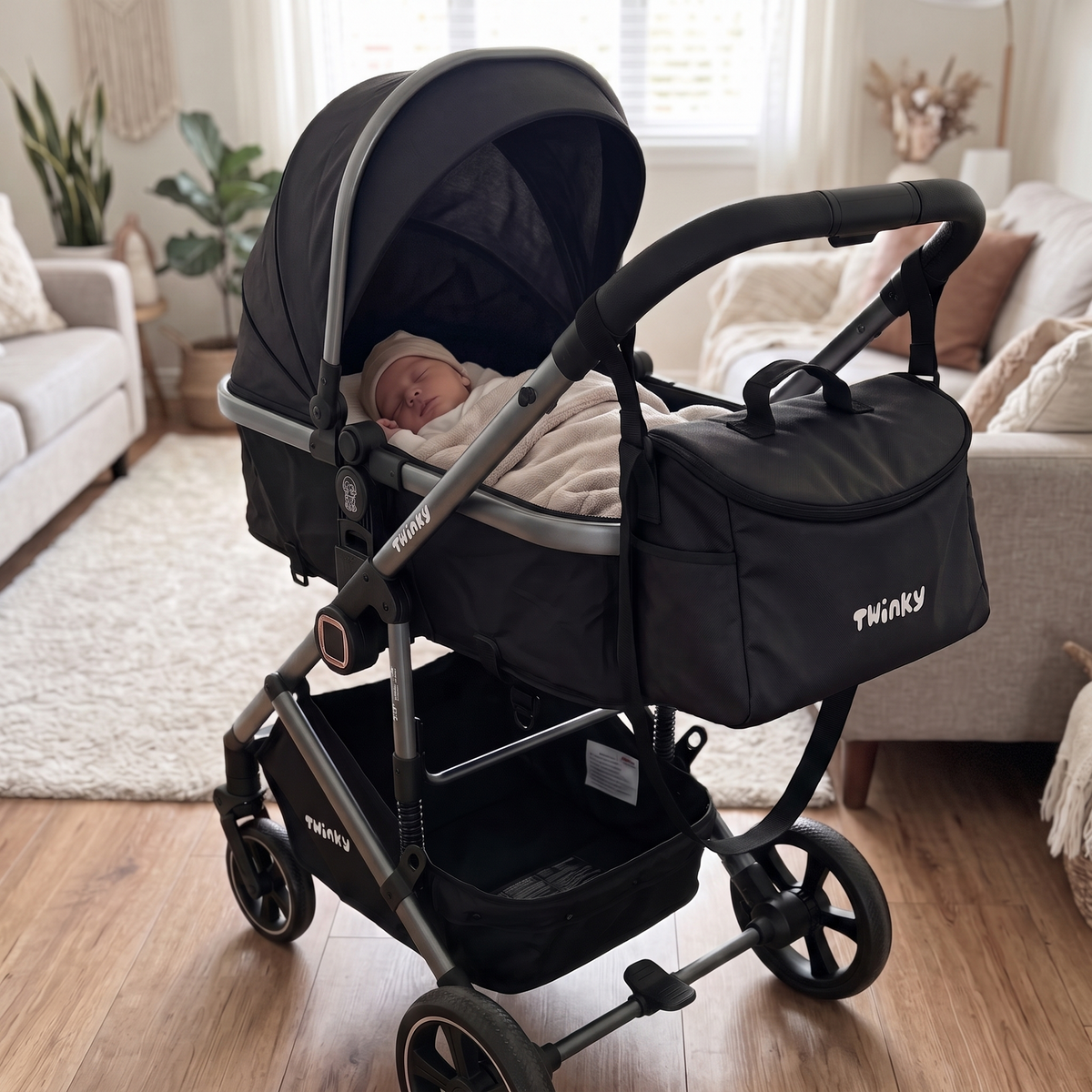 Passeggino Twinky 4 in 1 - Nero