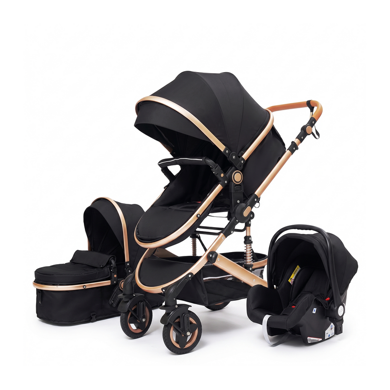 Twinky Ensemble Poussette Tout-en-1 - Noir