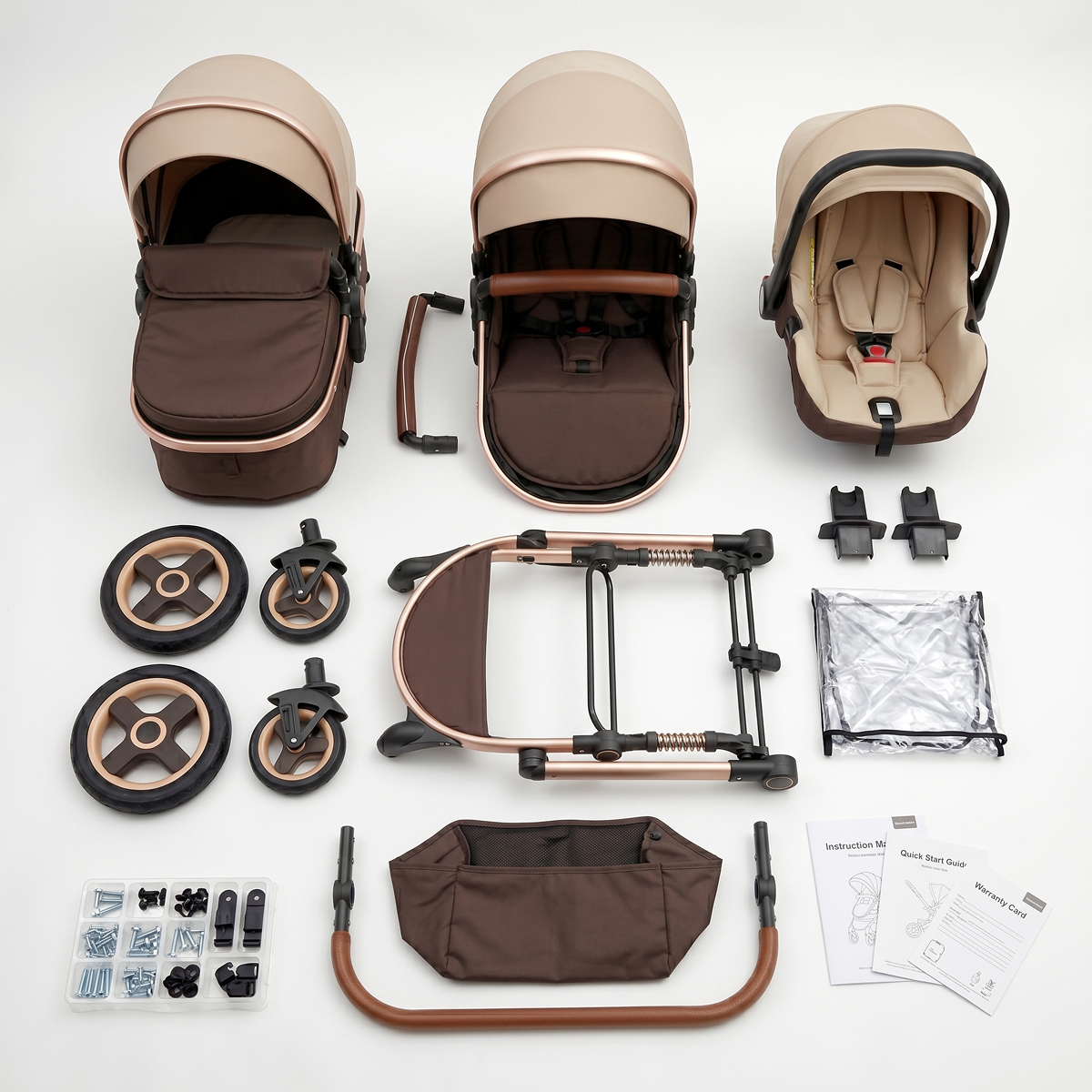 Twinky All-in-1 Kinderwagen Set - Brown