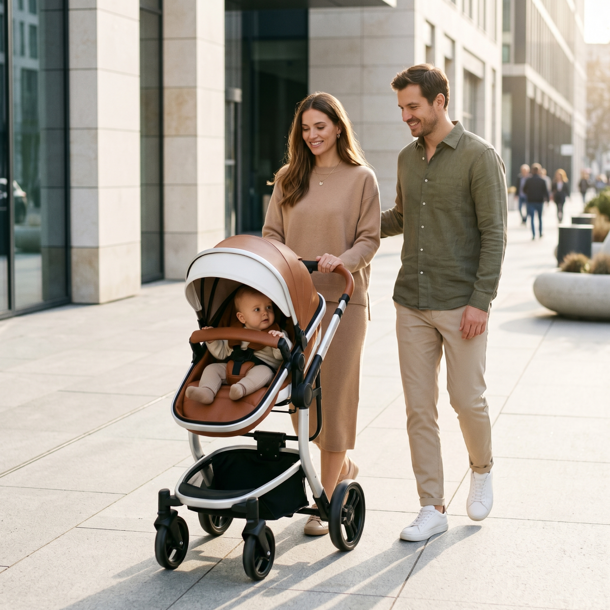 Twinky 4-in-1 Kinderwagen Luxury Set - Brown