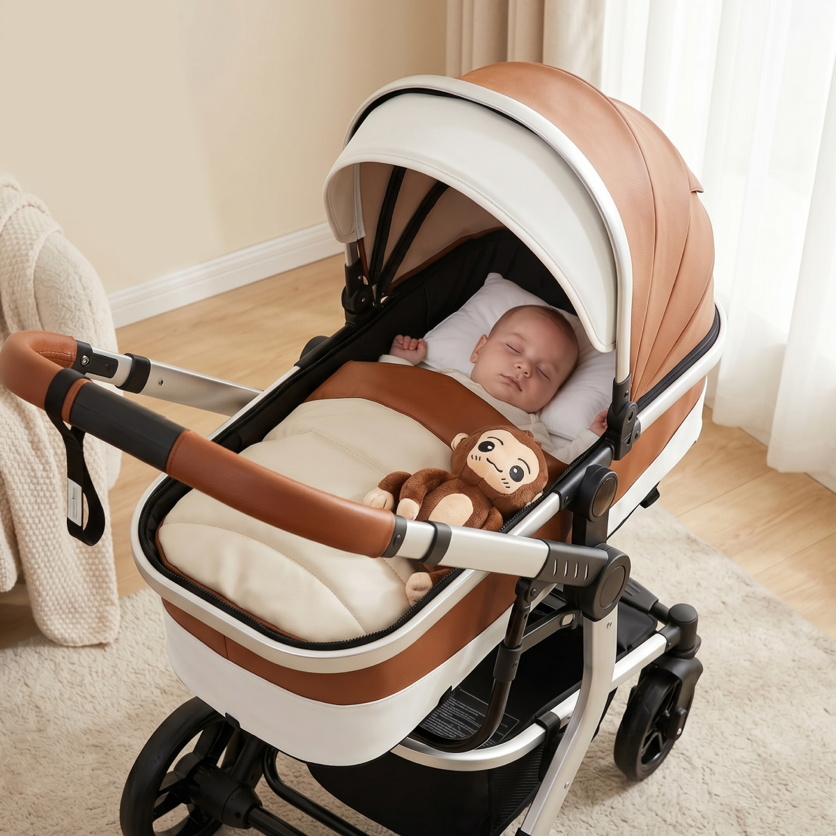 Twinky 4-in-1 Kinderwagen Luxury Set - Brown