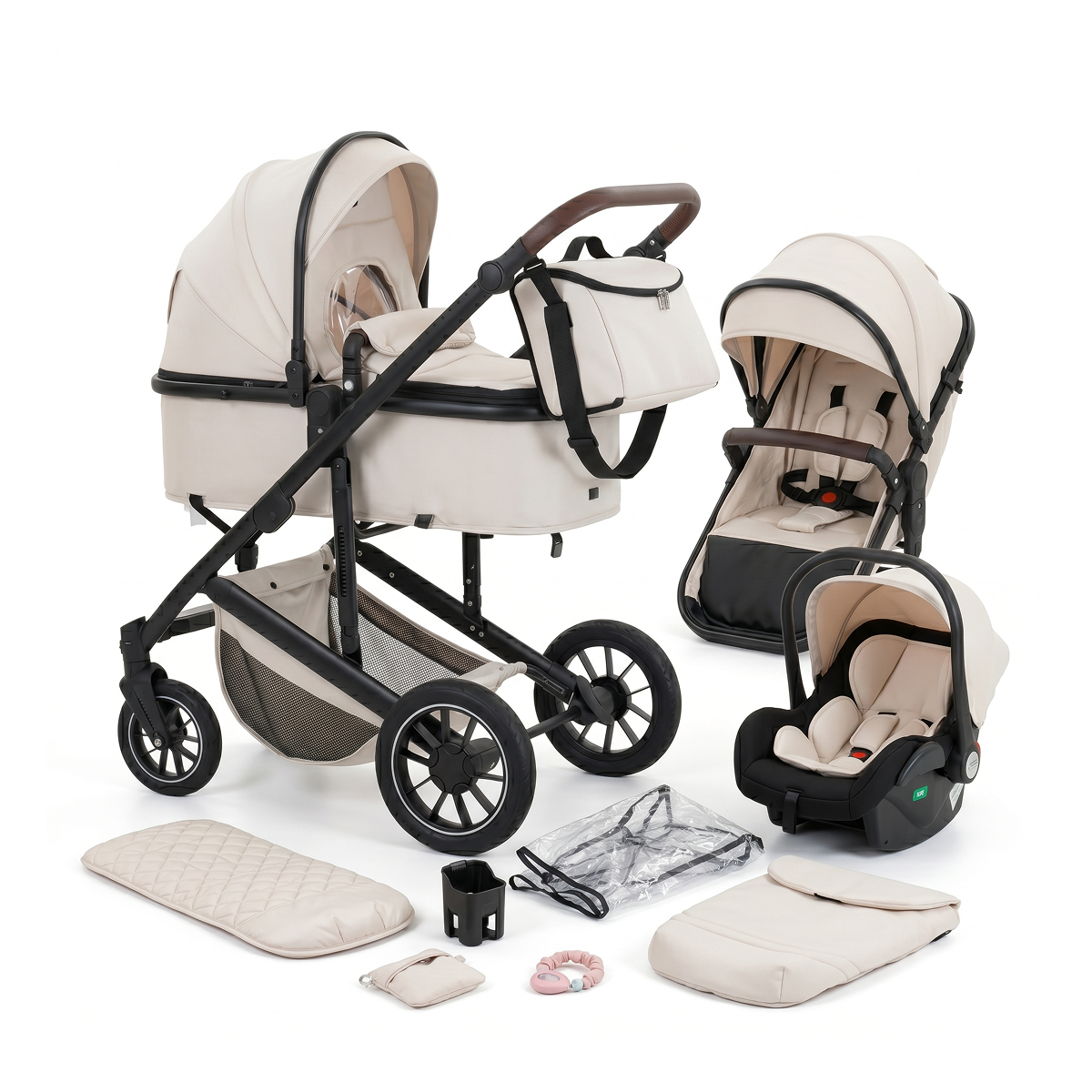 Twinky 4-in-1 Kinderwagen - Beige