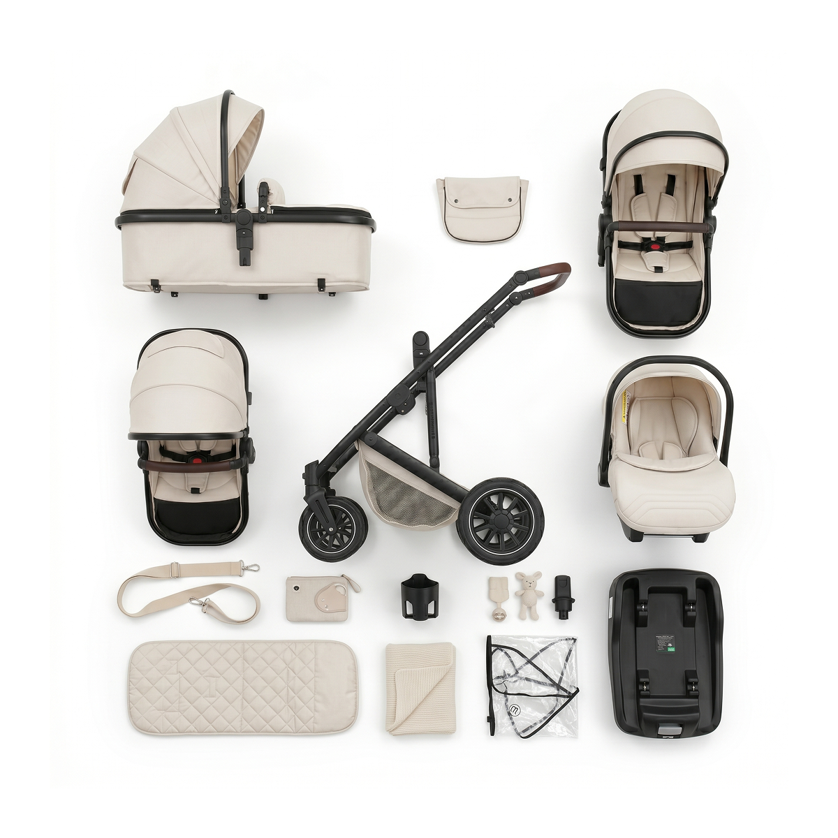 Twinky 4-in-1 Kinderwagen - Beige