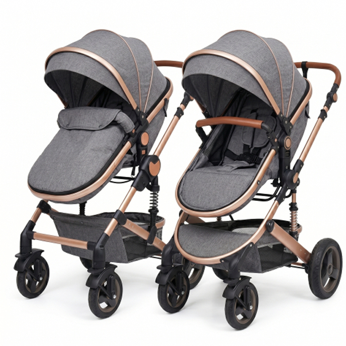 Twinky All-in-1 Stroller Set - Grey Gold